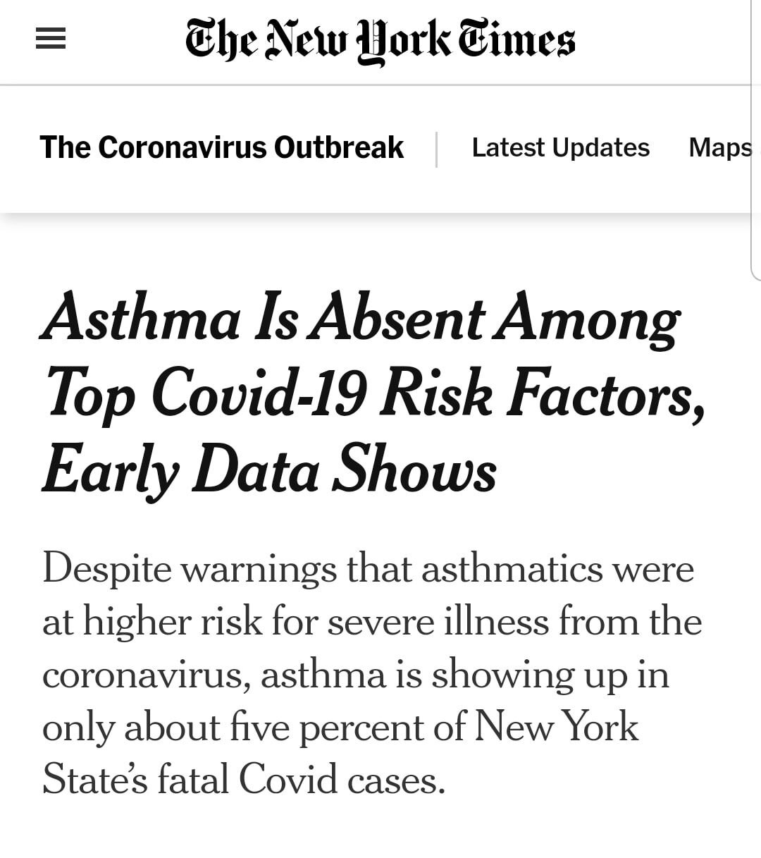 مرضى الربو Asthma والكورونا - حيرة مرحب بها البداهة تقول بأن أمراض الرئة المزم…