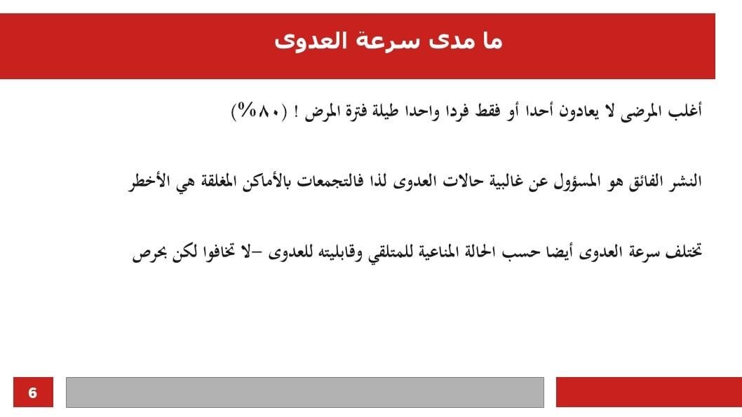 العرض البياني المصاحب للايف الحجر والعزل والحماية للفائدة العامة موقع وزارة ال…