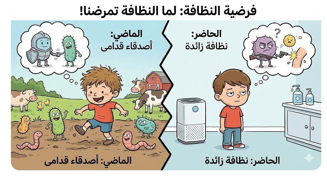 نظرية "النظافة الزائدة" وأصدقاؤنا القدامى