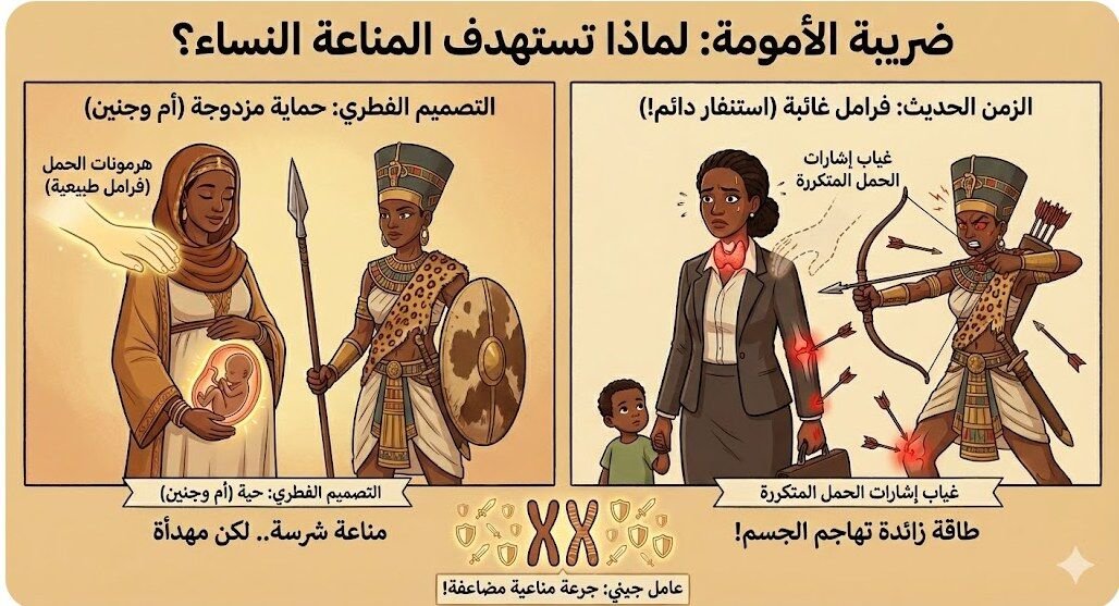 ليه النسوان أكتر عرضة للمناعة الذاتية؟