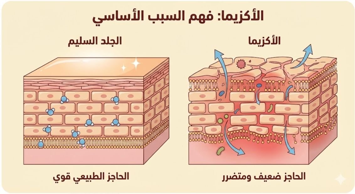 فهم السبب الأساسي للاكزيما
