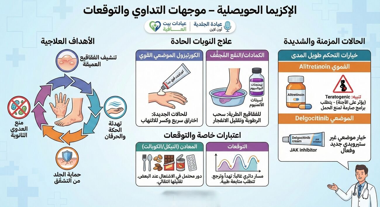 الإكزيما الحويصلية – موجهات التداوي والتوقعات