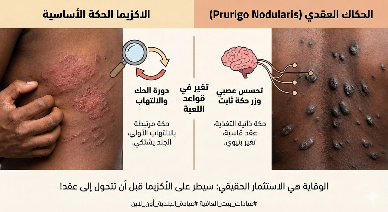 الحكاك العقدي Prurigo Nodularis
