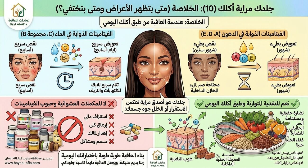 الخلاصة (متى بتظهر الأعراض ومتى بتختفي؟)