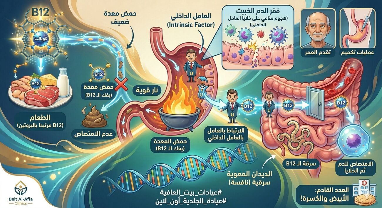 رحلة الـ B12 جوة جسمك