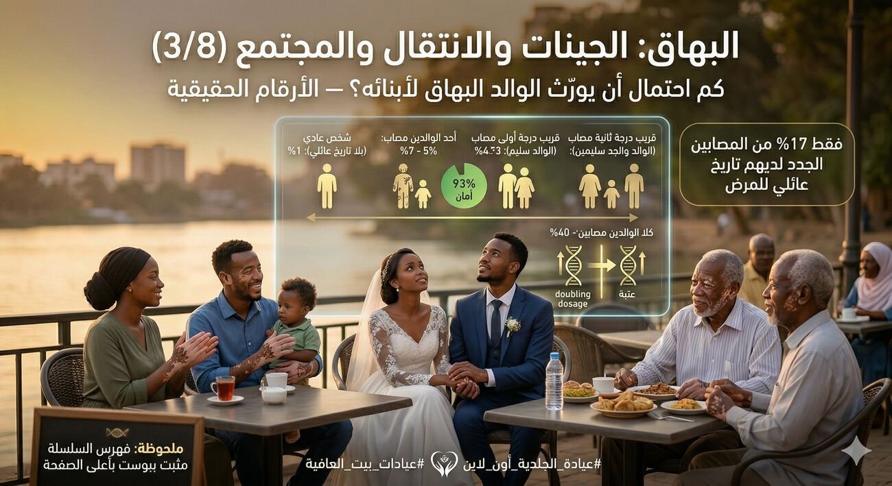 كم احتمال أن يورّث الوالد البهاق لأبنائه؟ - الأرقام الحقيقية