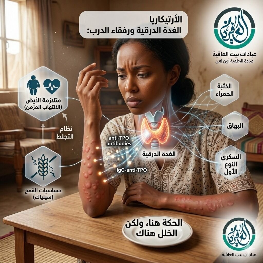 الأرتيكاريا ما بتمشي براها: الغدة الدرقية ورفقاء الدرب