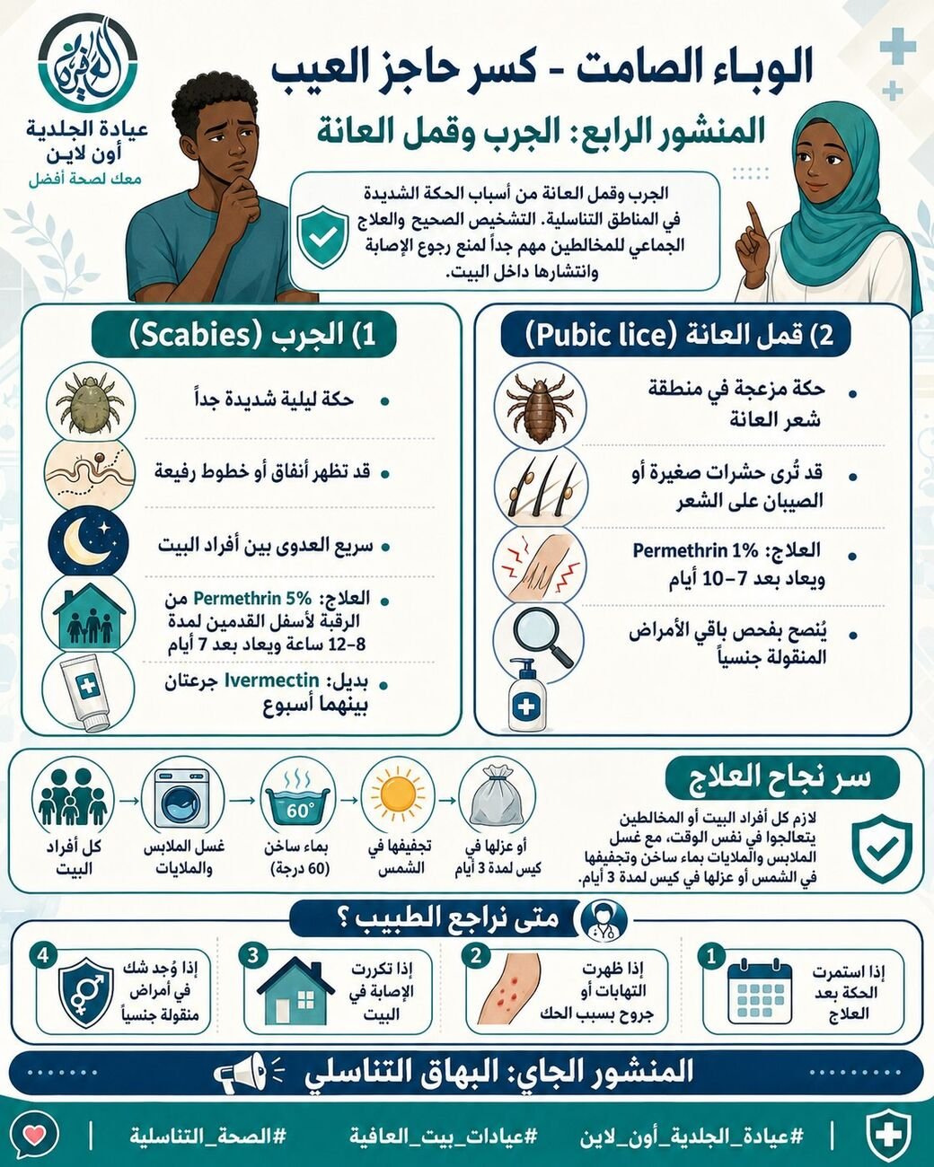 الجرب وقمل العانة