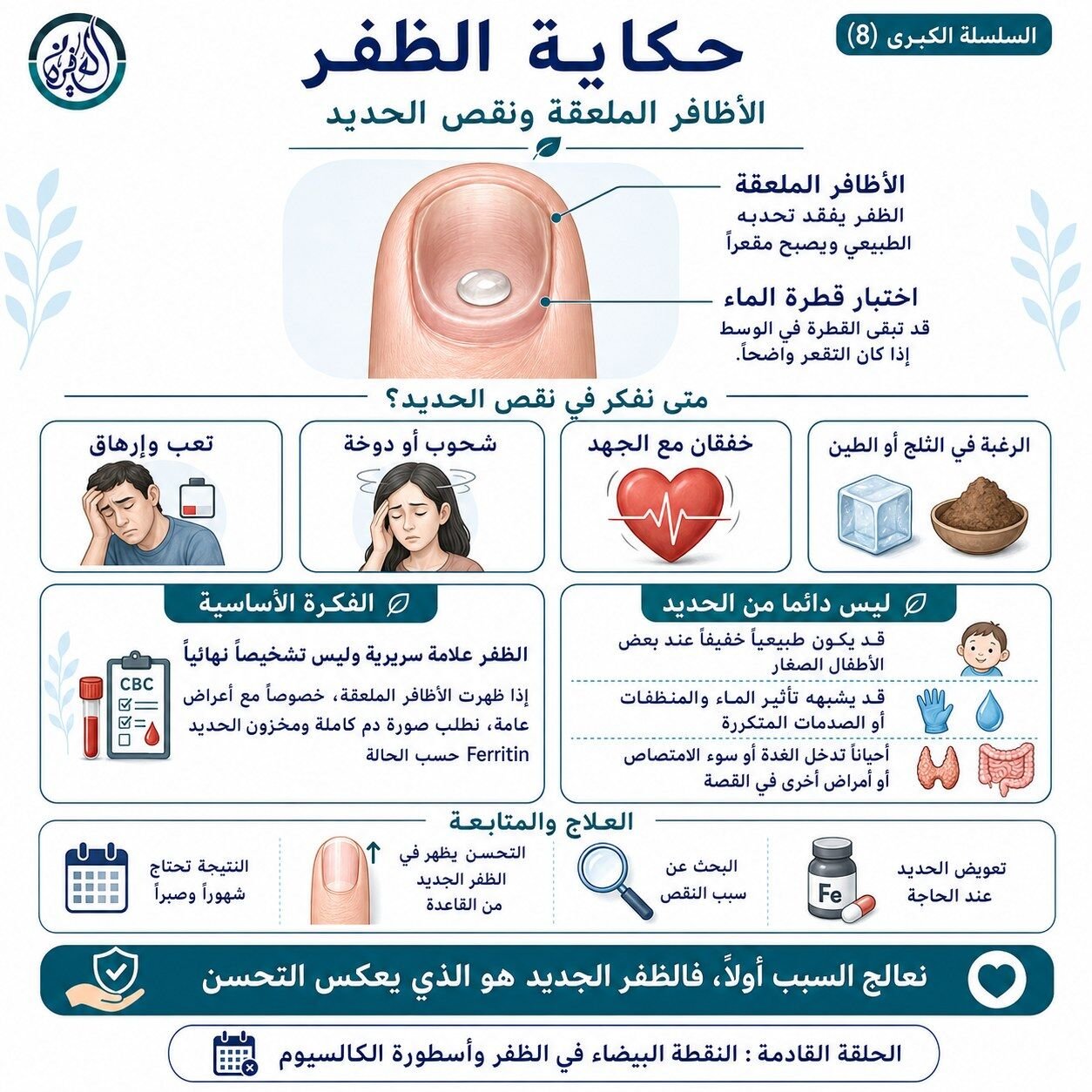 الأظافر الملعقة ونقص الحديد